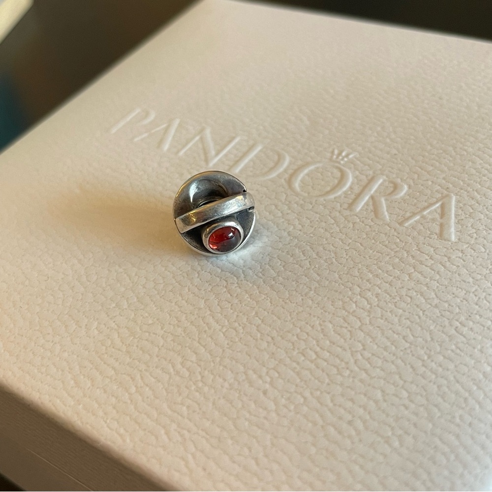 Pandora Charm - red gem